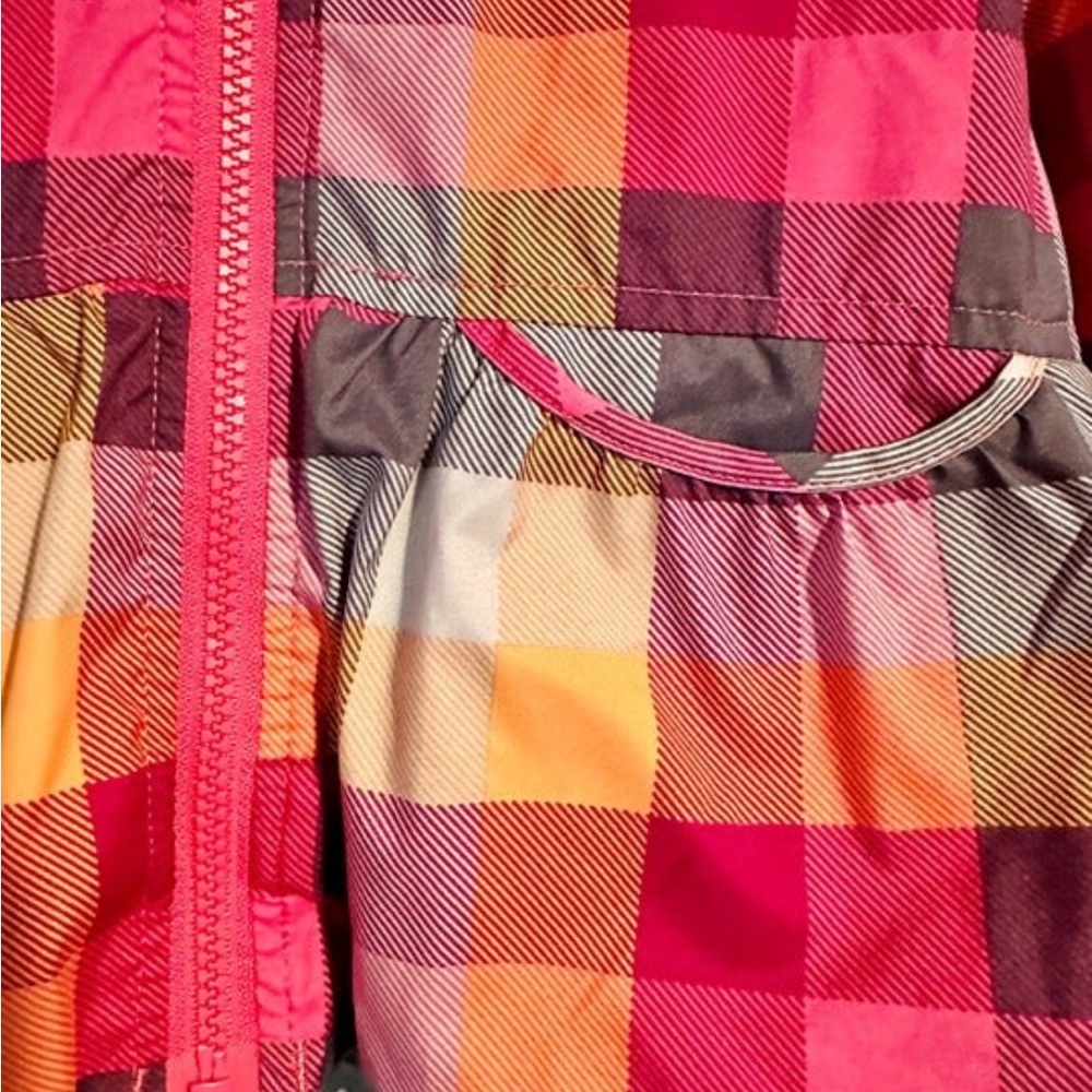 Hanna Andersson 110 (5) girls pink plaid jacket - Picture 4 of 4